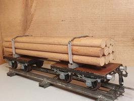 Ein Buco Stammholz Wagen in Spur 0