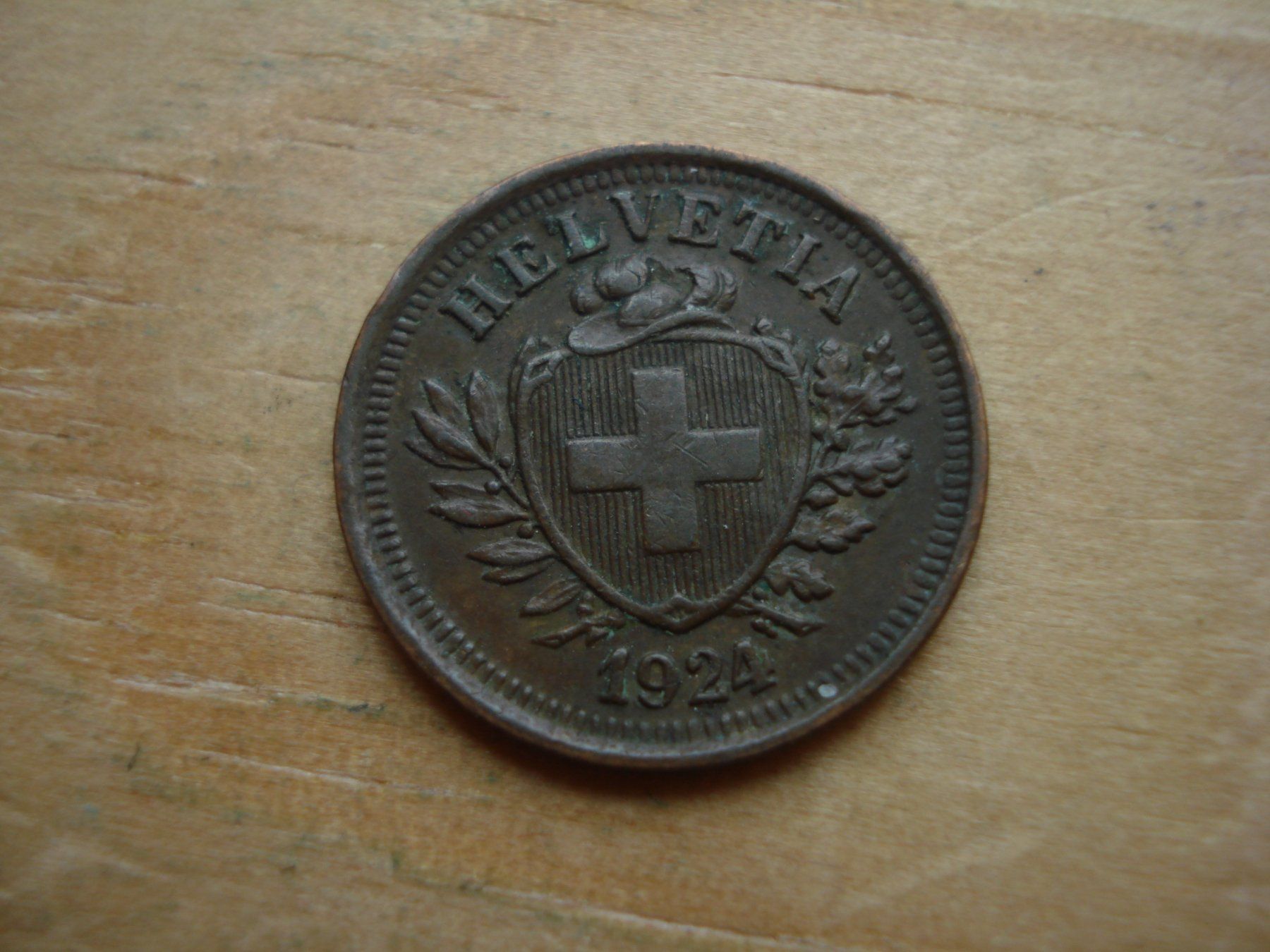 Tutti le monete: (W5) 1 Rappen 1924 – Usato da Erlach venduto da Net-Coins