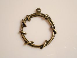 1 Stk.Nest/Ring Messing Schmuckanhänger/-Teil.Twint:Ja.