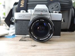 Minolta SRT 100x mit drei Objektiven