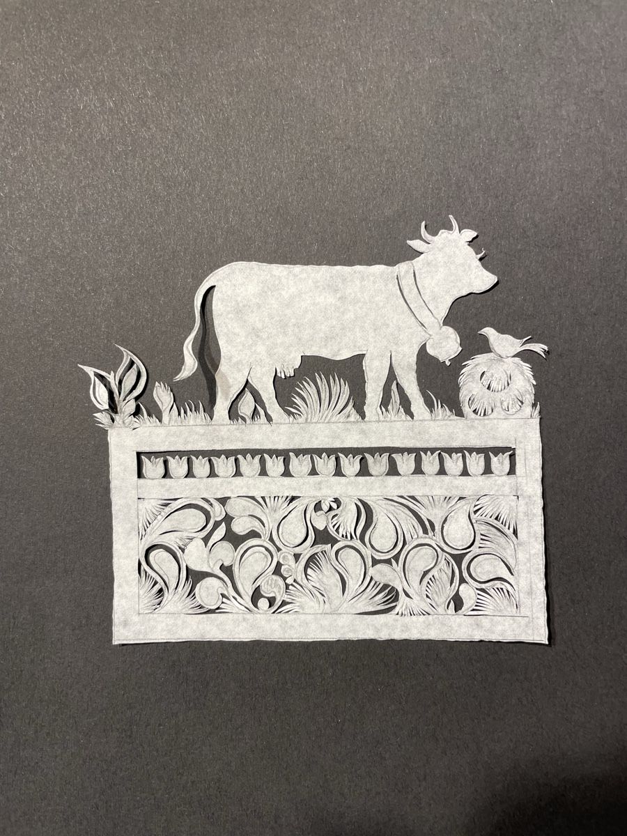 Grafiken & Lithographien: Scherenschnitt – Neu (gemäss Beschreibung) aus Konolfingen von Bern-75 9