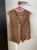 Westen Leder braun Groesse 38 Made in Italy