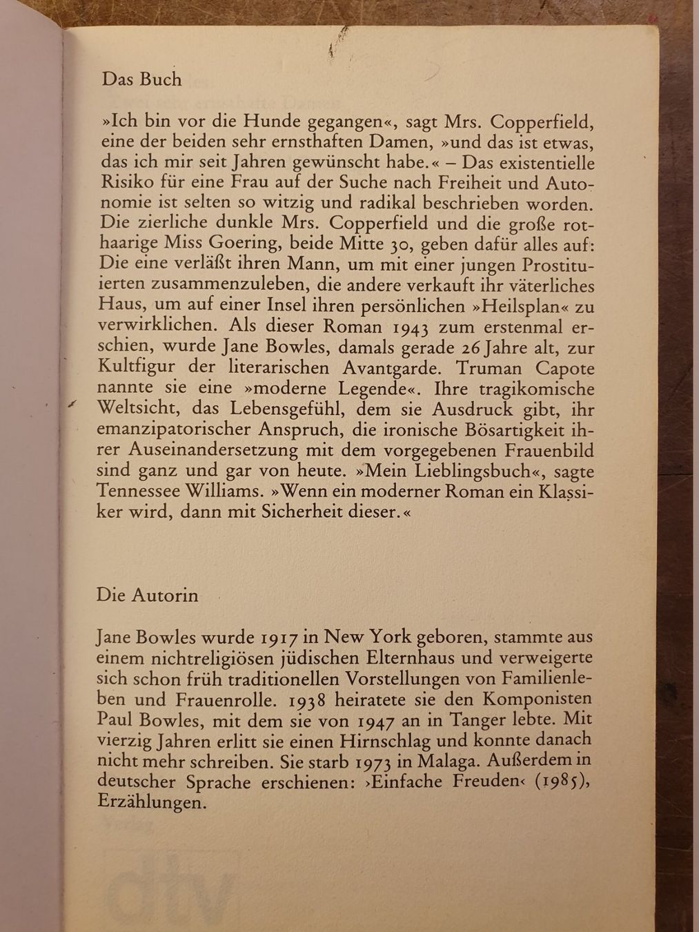 Libri: Zwei sehr ernsthafte Damen - Jane Bowles – Usato da Zürich venduto da loosebone 1