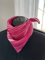 süsses Foulard pink gestreift