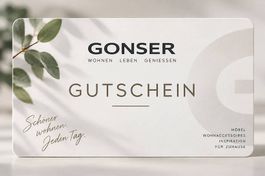 Gonser.ch Gutschein im Wert von CHF 319. zu verkaufen
