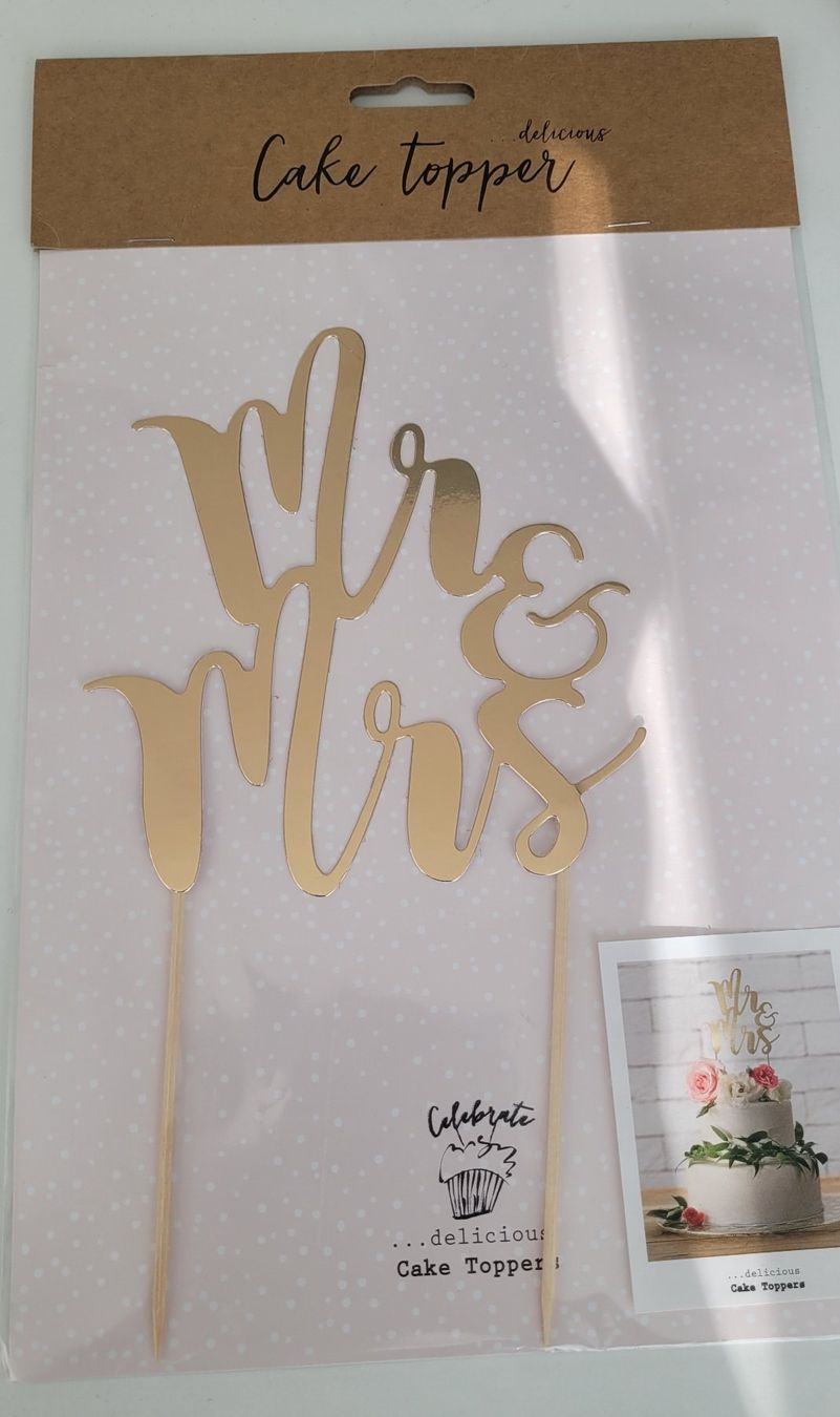Tutte le decorazioni: Cake Topper, «Mr & Mrs» – Nuovo e nell'imballaggio originale da Zürich venduto da sch_8tvj