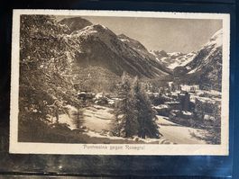 Schweiz 1919 AK Pontresina Rosegtal 10 Rp. Tell