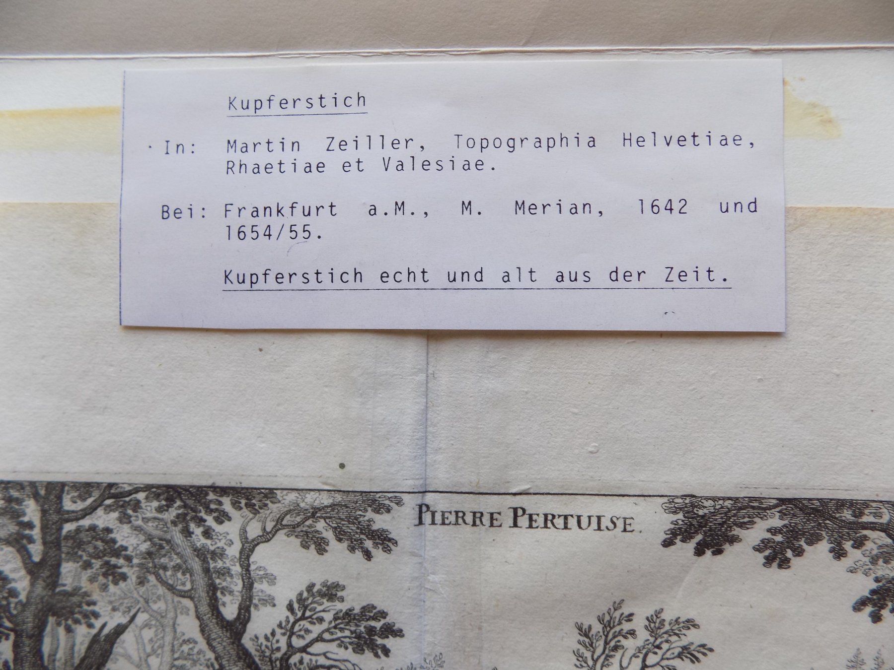 Stiche: Tavannes Pierre Pertuis – Gebraucht aus Risch von Antikfee 6