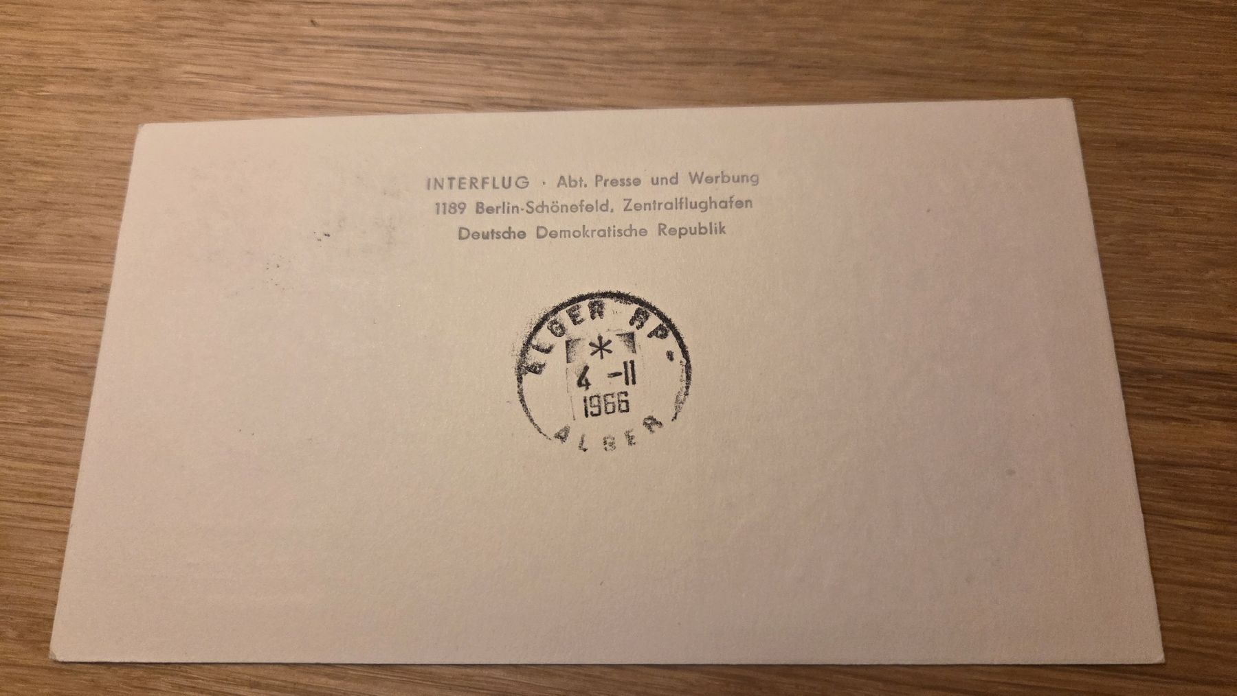 Alle Briefmarken: 1966 Interflug Berlin -Algier – Gebraucht aus Arni AG von Moth68 1