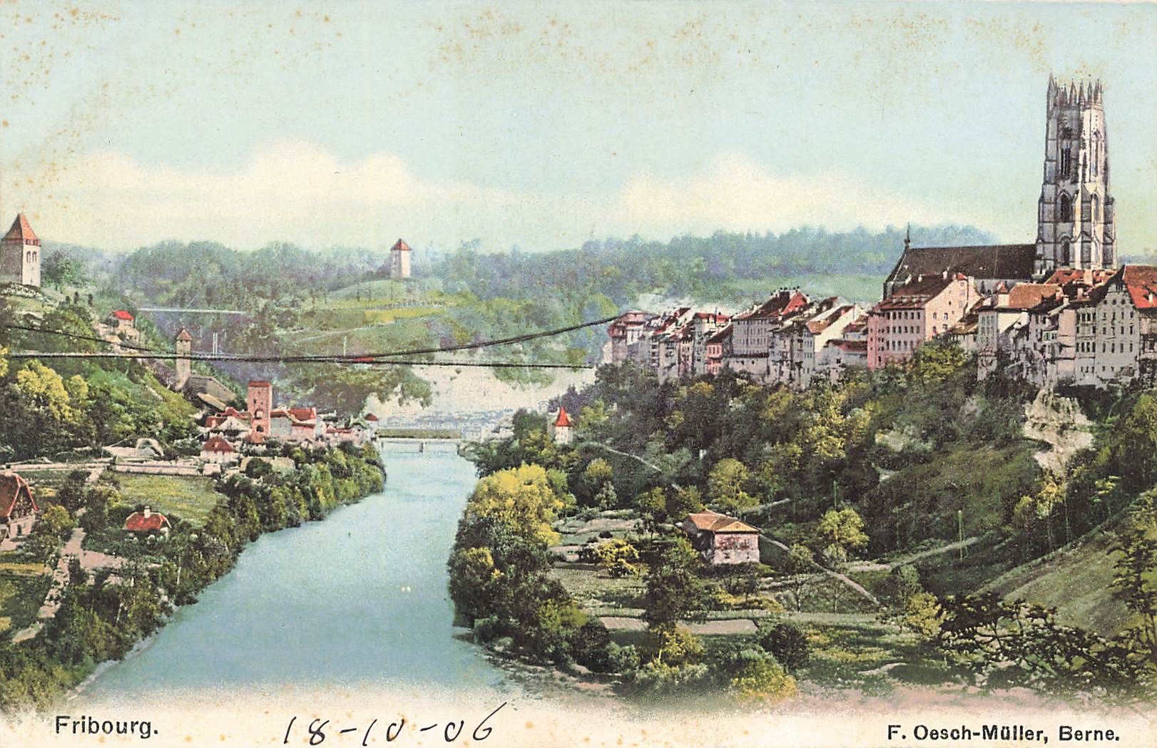 Ansichtskarten: Fribourg – Gebraucht aus Biasca von Blenio71
