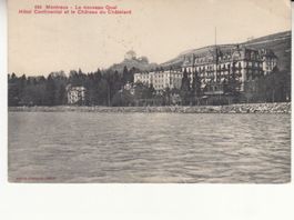 Montreux 1909 mit Stabstempel Bulle