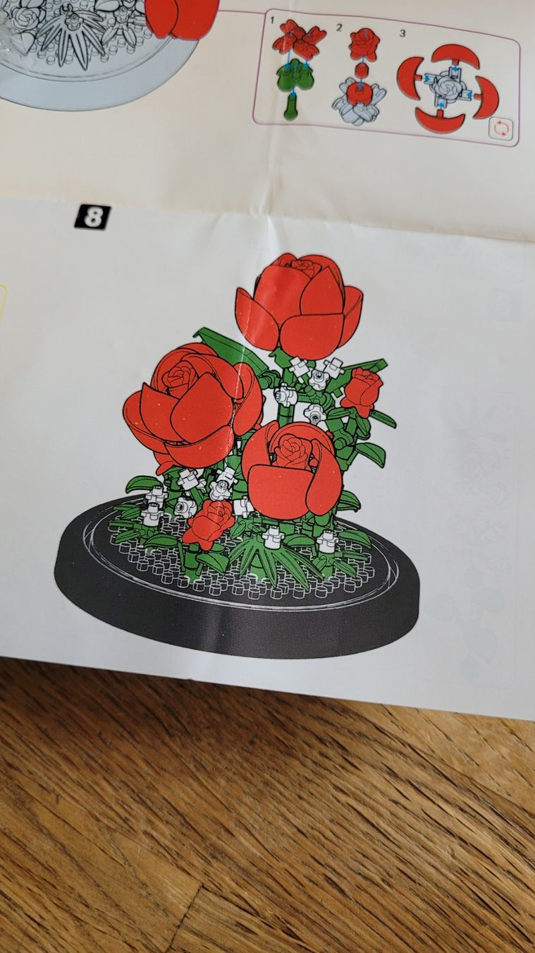 Kit di costruzioni: Jolies fleurs a monter – Nuovo e nell'imballaggio originale da Saxon venduto da Sebdem
