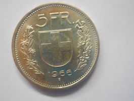 5 Fr. 1966 silber  unz