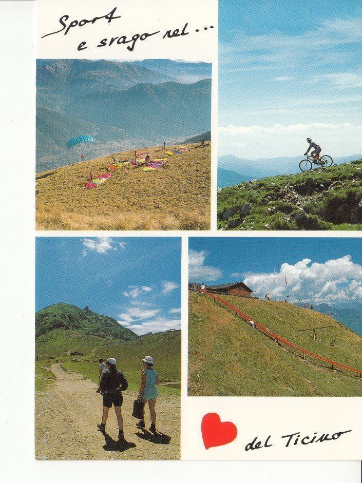 Cartoline postali: Monte Tamaro Sport um 1995 – Usato da Bürglen TG venduto da StampGraf