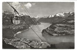 Luftseilbahn Brunnen - Urmiberg (SZ) Vierwaldstättersee 1960