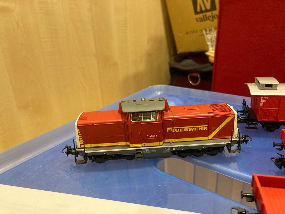 Märklin - 19034 - Vedettävä auto Märklin LKW "Feuerwehr Löschfahrzeug" - 1990-1999 - Saksa
