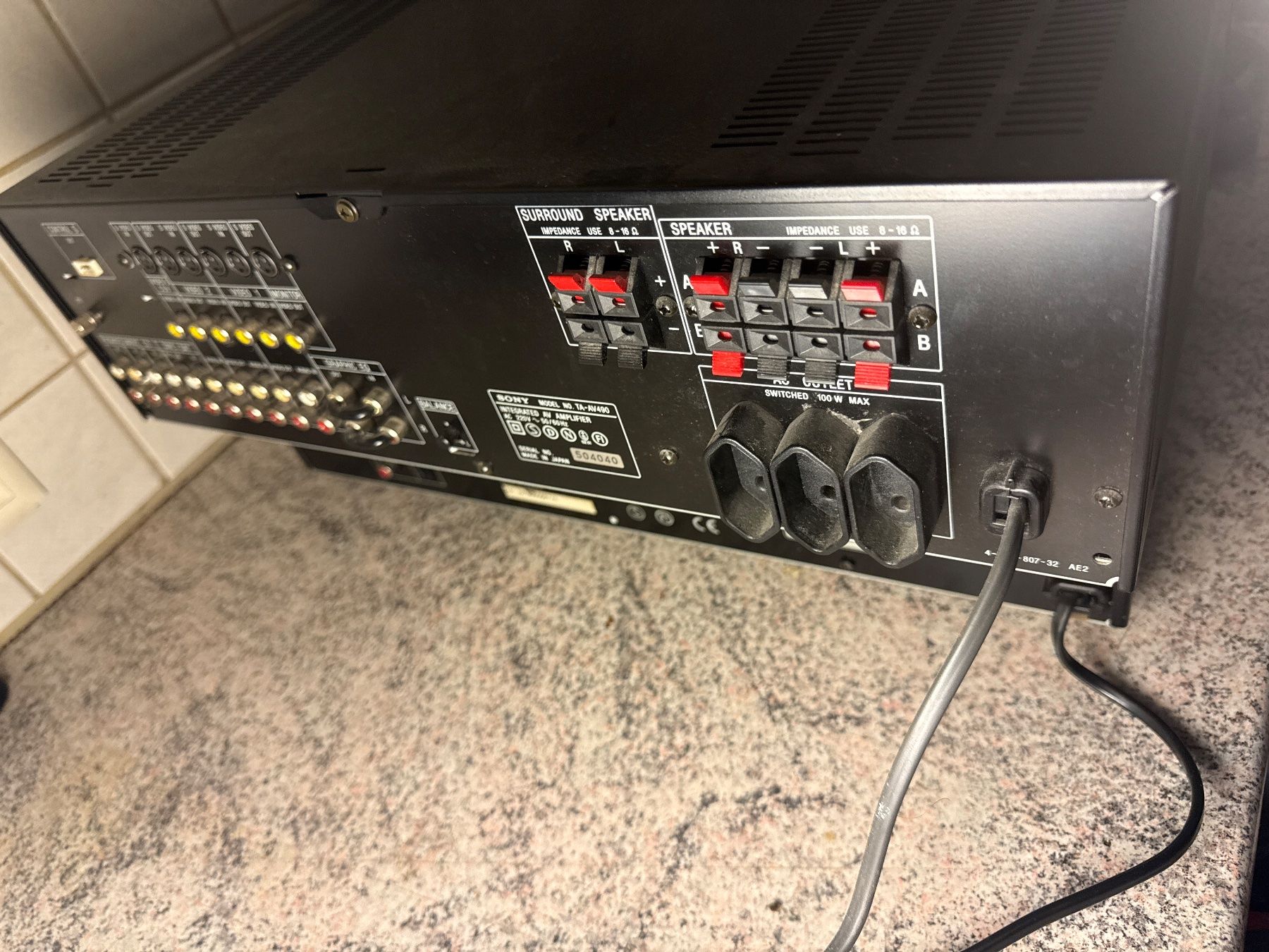Sony Amplificatori: Ampli Vintage SONY TA-AV490 – Usato da St imier venduto da sav_bjf9 5
