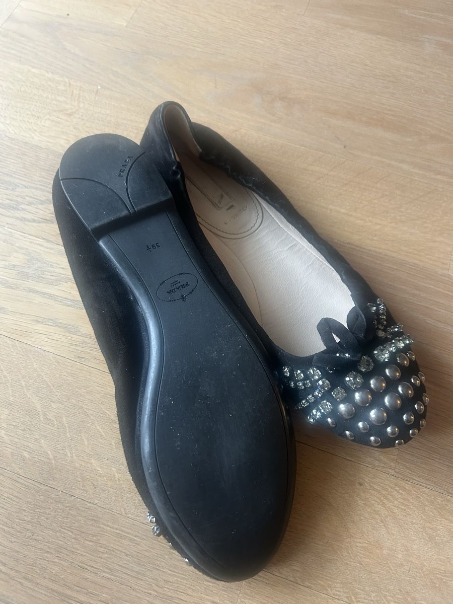 Prada Scarpe da donna: Prada Ballerinas Gr. 39.5, Schwarz, Top Zustand – Nuovo (secondo la descrizione) da Binningen venduto da Dreaming 2