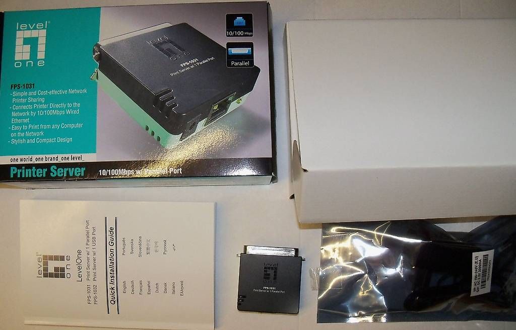 Server: LevelOne FPS-1031 Parallelport LAN Printerserver – Usato da Remetschwil venduto da l2000ca 1