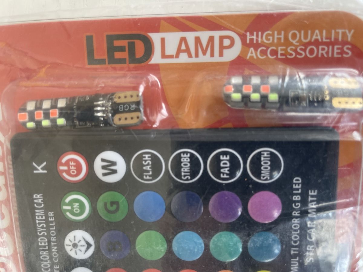 Tutti pezzi di ricambio auto: KIT LED | W5W T10 LED Voiture Multicolore Télécommandé Neuf – Nuovo e nell'imballaggio originale da Denges venduto da Ricautomotive 4