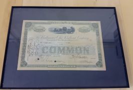 Baltimore & Ohio Railroad historische Aktie – gerahmt