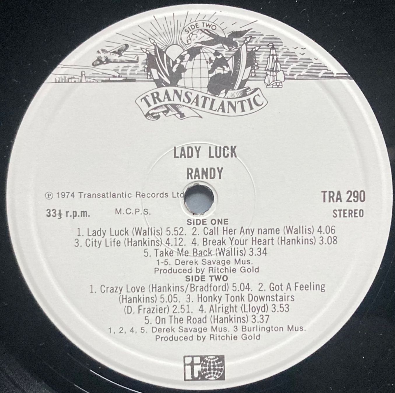 Dischi in vinile: RANDY - LADY LUCK – Usato da Poliez-Pittet venduto da Newtown-Records 2