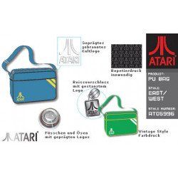 Taschen: Atari® Kult Freizeittasche Retro Design blue/yellow – Neu und originalverpackt aus Illnau von diy-shop 1
