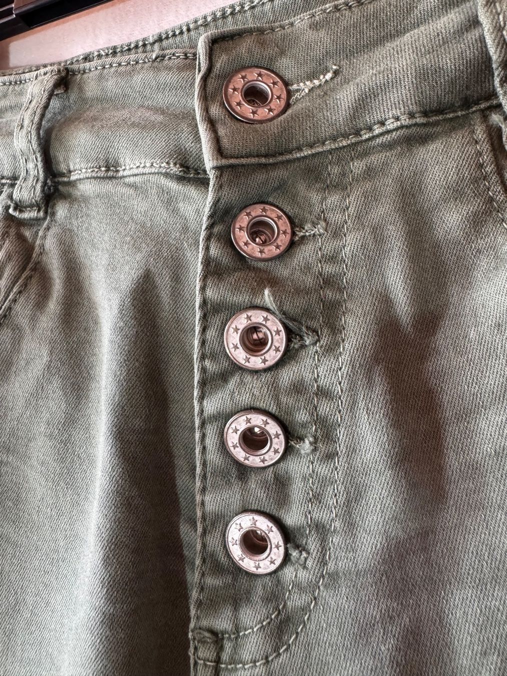 Jeans: Mintgrüne Jeans Gr. S – Usato da Grosswangen venduto da second_hand_dress 1