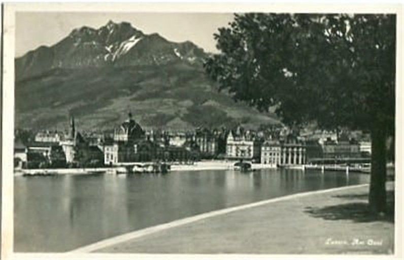 Cartoline postali: Luzern, am Quai – Usato da Ottikon b.Kemptth. venduto da Neptun1974