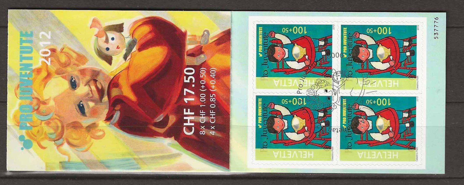 Tutti i francobolli: PJ2012 - Carnet Pro Juventute 2012 ET – Usato da Trélex venduto da Phil_Albert