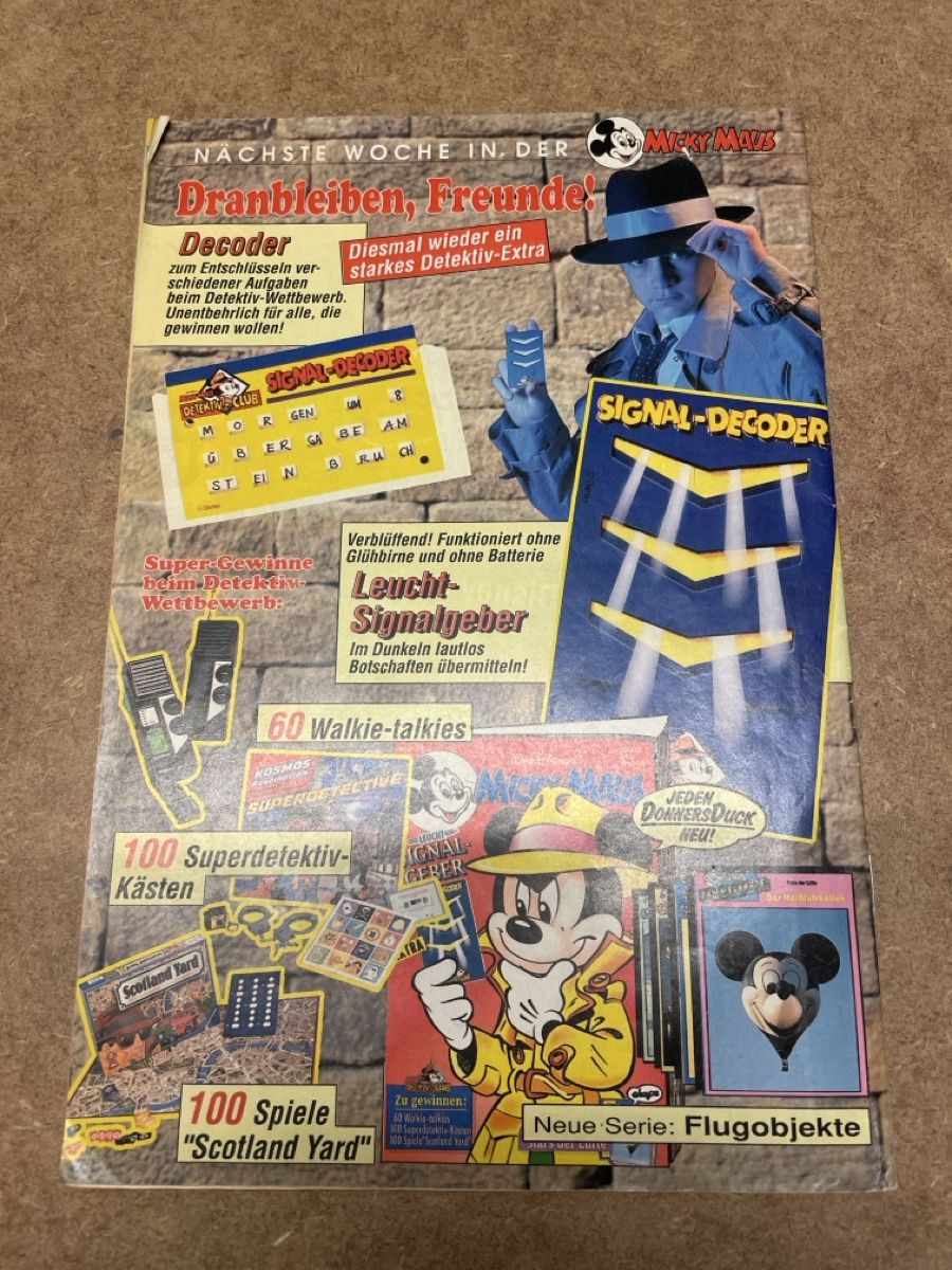 Fumetti: Micky Maus Zeitschrift Nr. 8, 1992 – Usato da Therwil venduto da rubininio 1
