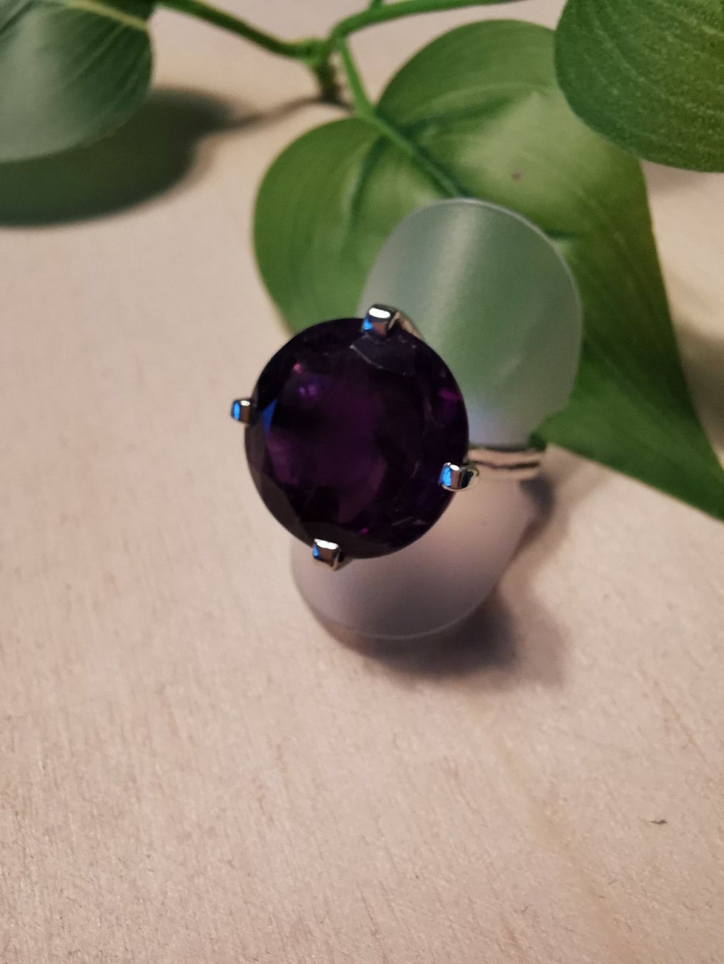 Anelli: Silber Damenring mit grossem Amethyst aus der Goldschmiede – Nuovo e nell'imballaggio originale da Dierikon venduto da Buntspecht-10 4