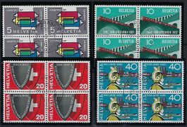 Werbemarken 1957 Viererblocks ET.  14620