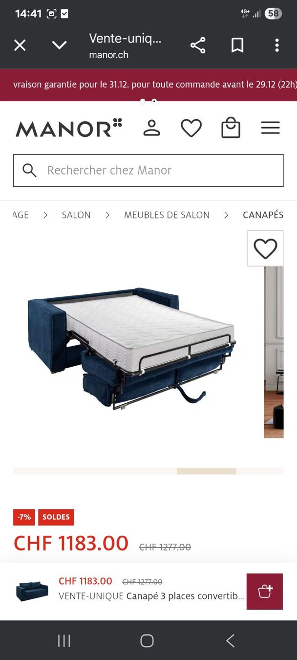 Sofas: Canapé-lit – Gebraucht aus Sion von mouton_noire 1