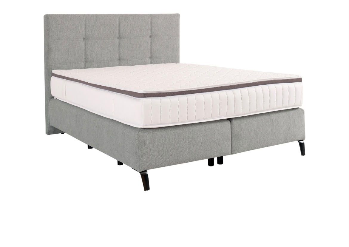 Lits: Boxspringbett "Luzern" Stofffarbe sand – D'occasion à Ebnat-Kappel par Moonel.104