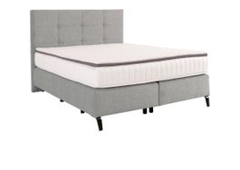 Boxspringbett "Luzern" Stofffarbe sand