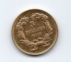 (2305) USA, 3 Dollars 1878, rar, vz/stgl