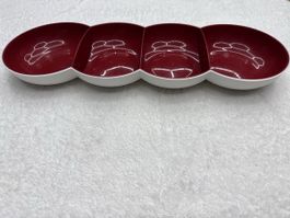 Tupperware Allegra Perle, plat de service à 4 compartiments