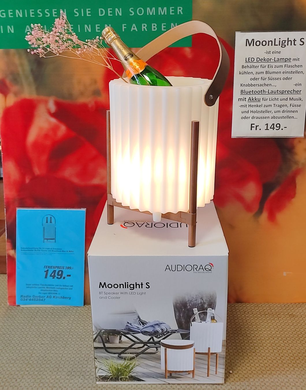 Altro: Bluetooth-Box/DekorLicht/Fla.-Kühler, Ein ideales Geschenk – Nuovo e nell'imballaggio originale da Kirchberg BE venduto da RadioGerber 9