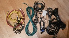 diverse Kabel LAN Ethernet und paar andere