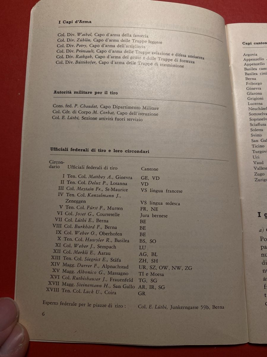 Schweizer Armee Armi bianche: Libretto Giovane Tiratore 1957 – Usato da Bosco Luganese venduto da KukiKuki 4