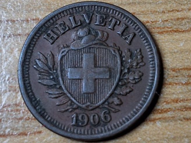 Alle Münzen: 1 Rappen 1906 - sehr schön! – Gebraucht aus Münchenstein von purbach1 4