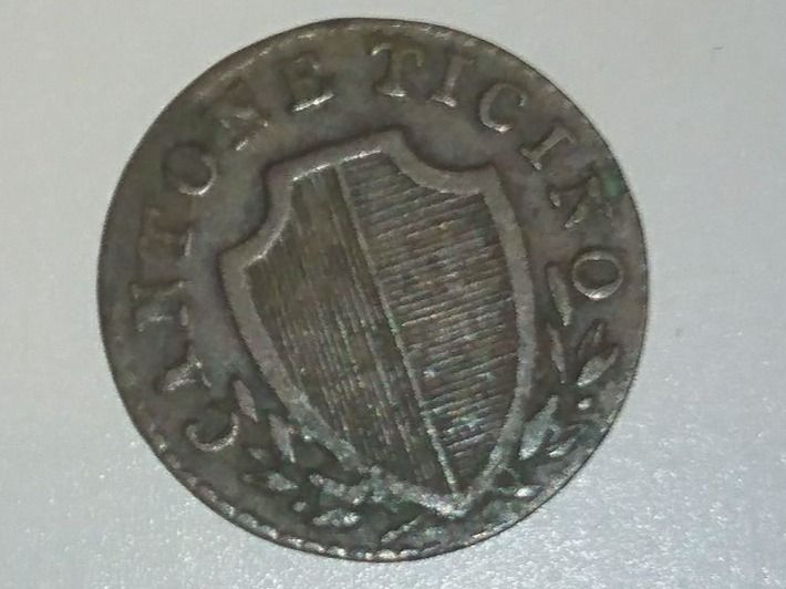 Alle Münzen: Tessin: Denari 6, 1835 – Gebraucht aus Pfungen von Aguti77