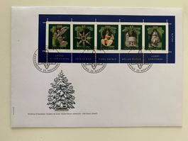 Sonderblock Weihnachtsmarken 2004 verschobener Unterdruck