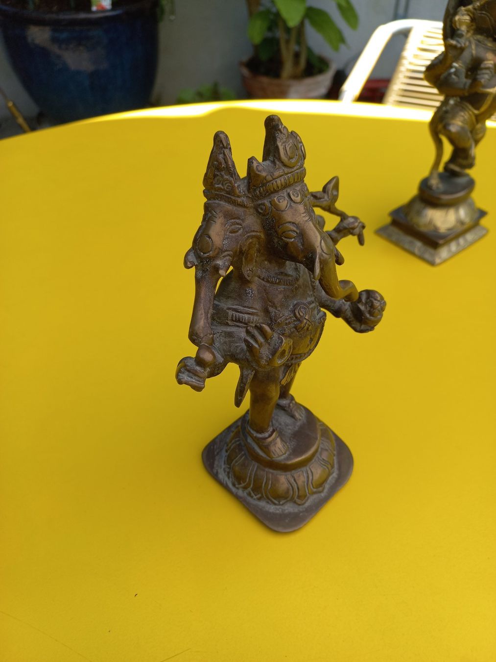 Skulpturen & Statuen: Trimurthi Ganapati Ganesh alt – Gebraucht aus Ammerswil AG von savinir 3