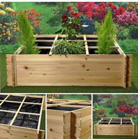 + Hochbeet Blumenkasten Gemüsebeet140x140x36 Kräuterbeet