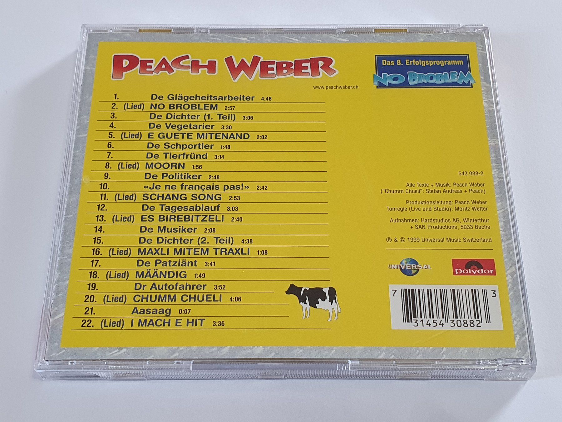 CD: Peach Weber - No Broblem | CD – Usato da Dietlikon venduto da Skylab007 1