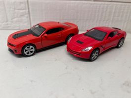 Welly & Maisto Chevrolet Camaro et Corvette
