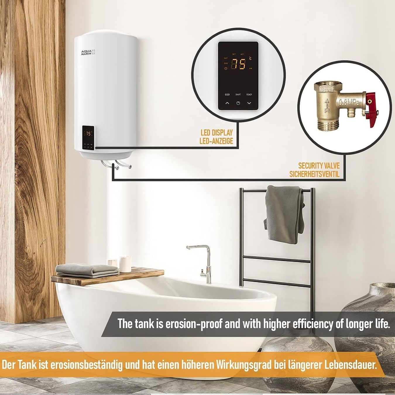 Installations sanitaires: Elektro SMART Warmwasserspeicher 50L – Neuf avec emballage d'origine à Bottighofen par zaap 3