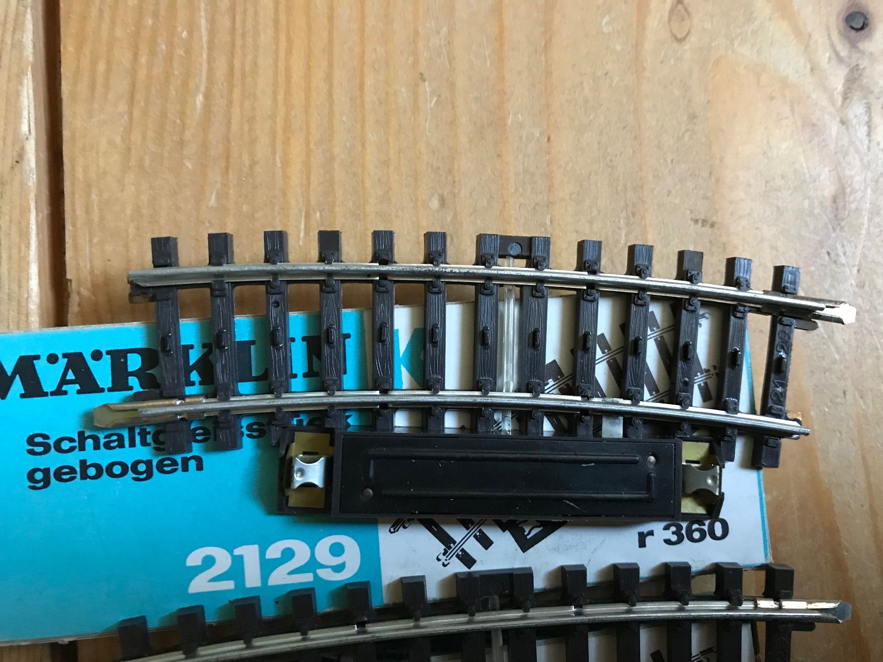 Märklin Modellini di ferrovie: märklin 2 x 2129, schaltgleis – Usato da Liestal venduto da ozo2005 1